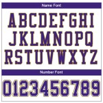 Custom White Purple-Old Gold Mesh Authentic Football Jersey